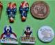 Delcampe - Lot 37 Fèves - Porcelaine -  Moret Sur Loing; Coeur Superman Ecu Astérix Manèg Glace Pagot Tom Et Jerry - Vers 2010 2020 - Sonstige & Ohne Zuordnung