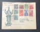 1949 India Archaeology Stamps To 4as. FDCover Regd. To England - Brieven En Documenten