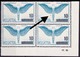 Schweiz Suisse 1938: Zu F 22.2.09 Mi 320 ABART PUNKT Yv PA22 VARIÉTÉ Block-Ecke IV.38. Coin Daté ** MNH (Zu CHF 11.50) - Neufs