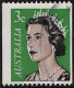 AUSTRALIA 1966/7 QEII  3c Black, Light Brown & Green Coil Stamp SG404 FU - Oblitérés