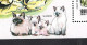 Madagascar, Rep. Malagasy 1991: 2 CATS + 2 Dogs + 2 Horses + S/s With Horse, Dog,SIAMESE Cat; Complete Set. - Katten