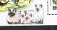 Madagascar, Rep. Malagasy 1991: 2 CATS + 2 Dogs + 2 Horses + S/s With Horse, Dog,SIAMESE Cat; Complete Set. - Chats Domestiques