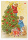Postal Stationery RED CROSS - FINLAND - CHRISTMAS - CHILDREN - CAT - CHRISTMAS TREE - USED - Artist PITKÄRANTA - Interi Postali