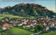 Ansichtskarte Oberammergau Panorama Gegen Die Labergruppe (Zeichnung) 1911 - Oberammergau