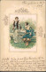 Menschen/Soziales Leben - Liebespaare Im Park  1901 Prägekarte - Couples