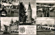 Ansichtskarte Kitzingen Kirche, Turm, Überblick, Brunnen, Brücke 1965 - Kitzingen