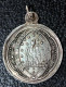 Pendentif Médaille Religieuse Argent 800 Fin XIXe "Notre-Dame De Buglose - St Vincent-de-Paul (Landes)" Religious Medal - Religion & Esotérisme