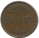 1 RENTENPFENNIG 1923 A GERMANY Coin #AD432.9.U.A - 1 Rentenpfennig & 1 Reichspfennig