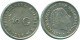 1/10 GULDEN 1966 ANTILLAS NEERLANDESAS PLATA Colonial Moneda #NL12679.3.E.A - Antilles Néerlandaises