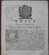 EDICT - 14 SEPT 1782 - RAEKENDE DE DESERTIE ENDE VERBERGINGE DER DESERTEURS , 10 + 2 BLZ GOEDE STAAT  23 X 19 CM  ZIE SC - Altri & Non Classificati