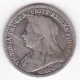 Grande Bretagne 3 Pence 1900 Victoria, En Argent, KM# 777 - F. 3 Pence