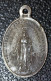 Pendentif Médaille Religieuse Argent Fin XIXe "Médaille Miraculeuse / Pape Léon XIII - Roma" Religious Medal - Religion & Esotérisme