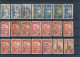 Delcampe - FRANCE - LOT DE 490 TIMBRES AVEC BONNES VALEURS BANDE PETAIN PREOBLITERES 47 ET 68 TAXES 14 17 20 EPREUVE DE LUXE - Collections