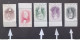 GREECE HELLAS GRECIA ΕΛΛΑΔΑ 1973 GRATEFUL BENEFACTOR ERROR WMK INVERTED MNH 10 SCANNER CAT SCOTT N 1101/1105 - Ongebruikt