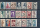 Delcampe - FRANCE - LOT DE 236 TIMBRES NEUFS** SANS CHARNIERE AVEC PERSONNAGES CELEBRES PREO SERVICE AVEC 2 EPREUVES DE LUXE - Collections