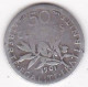 50 Centimes Semeuse 1901, En Argent - 50 Centimes