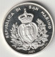 SAN MARINO 2001: 5000 Lire, Addio Lira, Silver, KM 436 - Saint-Marin