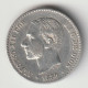 ESPANA 1880: 50 Cent., Silver, KM 685 - Andere & Zonder Classificatie