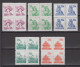 PR CHINA 1953 - Local Motives BLOCKS OF 4 MNGAI - Neufs