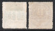 SCHLESWIG-HOLSTEIN (ALEMANIA) Serie NO Completa X 2 Sellos CIFRAS Año 1865 – Valorizada En Catálogo € 95,00 - Schleswig-Holstein