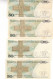 POLOGNE BILLET DE 50 LOT DE 4 BILLETS - Poland