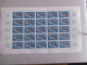 T A A F  1966     P22 * *   GRANDE BALEINE BLEUE    FEUILLE DE 25   EN L ETAT   TIMBRES NEUFS - Nuevos