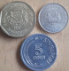 3x SINGAPORE 5 CENT 1971+10 CENT 1987 + Dollar 1989 - All Br.UNC - KM 8-51 En 54b - Singapur