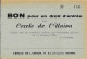 Lot De 5 BONS Pour Un Droit D'entrée Au Cercle De L'Union 49, Rue Jean-Jaurès ROANNE Tous Numérotés - Inverno1992: Albertville