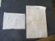 LAVAL MAYENNE LOT DE DEUX MANUSCRIT INHUMATION TRANSPORT CORPS CHATEAU BOISROBERT A LAVAL - Manuskripte