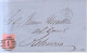Año 1864 Edifil 64 Isabel II Carta Factura A Palencia Matasellos Rejilla Cifra 1 Madrid  Membrete Francisco Gil Machon - Storia Postale
