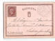 16147 01  SERRADIFALCO X MILANO - 1879 - Stamped Stationery