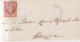 Año 1856 Edifil 44 Isabel II Carta Matasellos Rejilla Y Azul Igualada Salvador Font - Lettres & Documents