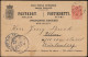 Finland Brahestad Raahe 10P Postal Stationery Card Mailed To Germany 1890. Russia Empire - Briefe U. Dokumente