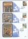ENID BLYTON Stories 5 Diff Special SILK FDCs 1997 Stamps GB Cover Fdc Policemen Noddy  Horse  Dog  Rabbit Children Spy - 1991-2000 Dezimalausgaben