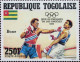 Togo (Rep) Avion N** Yv:502/506 Jeux Olympiques D'été Los Angeles - Togo (1960-...)