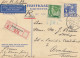 Ned. Indie 1937: Post Card Registered/air Mail Soengeipenoeh To Arnheim/Holland - Indonesia