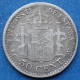 SPAIN - Silver 50 Centimos 1904 (10) PC V KM# 723 Alfonso XIII (1886-1931) - Edelweiss Coins - Erstausgaben