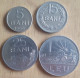 4 X ROEMENIË: HIGH GRADED 5-15-25 BANI + 1 LEU 1966 KM 92a-93-94 & 95 SET In UNC !! - Roumanie