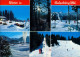 Ruhpolding Winterliche Szene, Gashof, Wald, Skifahrer, Piste, Skilift 1994 - Ruhpolding