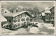 Ansichtskarte Oberammergau Dorfplatz Mit Hotel Alte Post Im Winter 1936 - Oberammergau