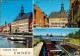 Ansichtskarte Emden 3-Bild-AK Am Delft, Rathaus, Große See-Schleuse 1975 - Emden