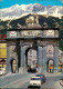 Innsbruck Panorama A.d. Triumphpforte, Autos, Alpen Nordkette 1970 - Innsbruck