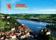 Passau Panorama-Ansicht Der 3-Flüsse-Stadt (Inn, Donau, Ilz) 1993 - Passau
