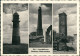 Ansichtskarte Borkum 3 Bild: Leuchttürme 1957 - Borkum