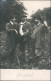 Ansichtskarte  Drei Wanderer Im Felde - Typen Trachten 1922 - Non Classificati