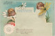 Ansichtskarte  Engel - Blumen Mädchen Gruss Aus 1900 - Non Classificati