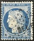 YT 60C Losange Ambulant BELP (Belfort à Paris) Indice 1 1871-75 25c Bleu Type III Cérès France – 6ciel - 1871-1875 Cérès