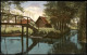 Ansichtskarte Burg (Spreewald) Partie Mit Brücke, Burg-Bleiche 1910 - Burg (Spreewald)