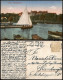 Ansichtskarte Celle Pfennigbrücke, Segelboote 1918 - Celle