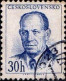 Tchekoslovaquie Poste Obl Yv: 720/721 Président Antonin Zapotocky (TB Cachet Rond) - Usados